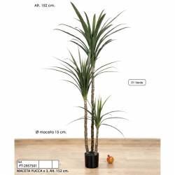 Planta artificial yucca amb test 152