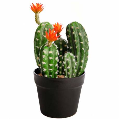 Cactus artificial amb flor Saguaro 035