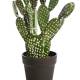 Cactus artificial opuntia con maceta 056