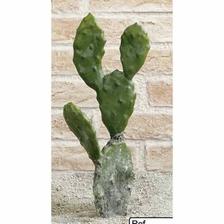Cactus artificial Opuntia Tomentosa pequeño sin maceta 038