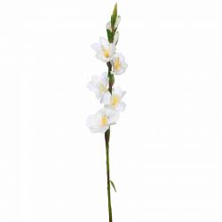 Flor gladiolo artificial blanco