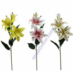 Lilium artificial con 2 flores