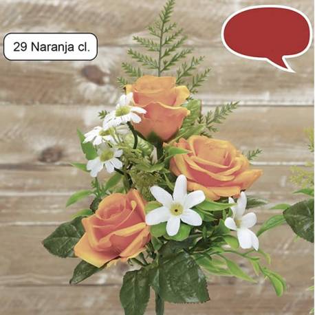 Mini ram flors artificials cementeri roses