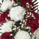 Ramo flores artificiales cementerio claveles