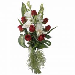 Ram flors artificials cementeri roses i lilium
