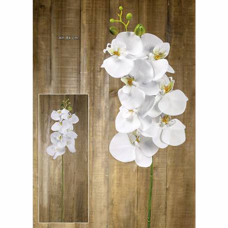 Flor phalaenopsis artificial 7 flores