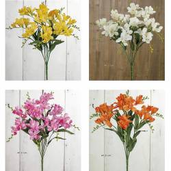 Bouquet freesias artificials