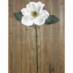 Rama flor magnolia artificial blanca