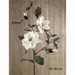 Vara magnolia artificial dos flores 090
