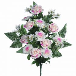 Ram flors artificials cementeri roses i clavells