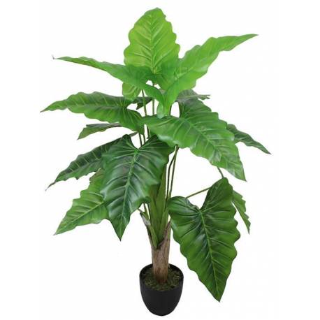 Planta artificial alocasia con maceta