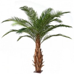 Palmera artificial gigante Majesty 350cm con base de hierro