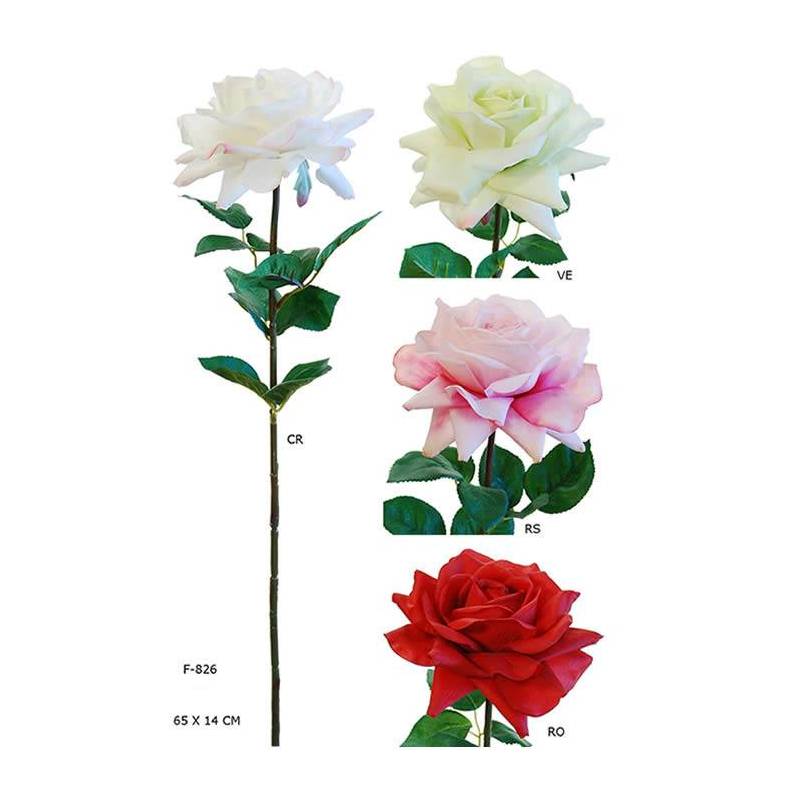 Flores rosas artificiales Oasis Decor