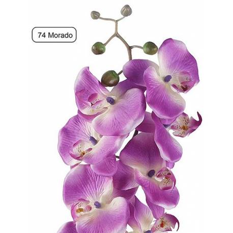 Flor phalaenopsis artificial 8 flores